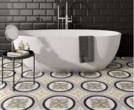 Плитка для ванной DUNE Black & White