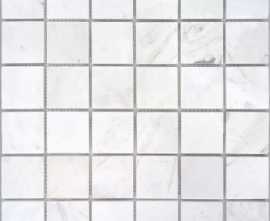 Мозаика Caramelle Mosaic Pietrine Dolomiti bianco MAT 48x48x7