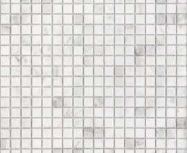 Мозаика Caramelle Mosaic Pietrine Dolomiti bianco POL 15x15x4