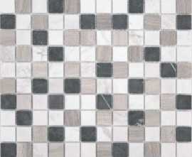 Мозаика Caramelle Mosaic Pietrine Pietra Mix 4 MAT 23x23x4 (ПУ)