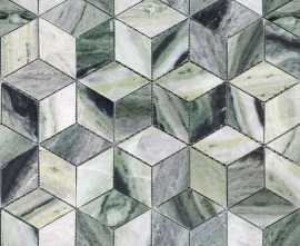 Мозаика Caramelle Mosaic Pietrine Onice Verde oliva POL diamond 96x55x7