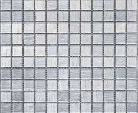 Мозаика Caramelle Mosaic Silk Way Silver Satin 23x23x4 (ПУ)