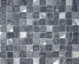 Мозаика Caramelle Mosaic Silk Way Black Velvet 23x23x4